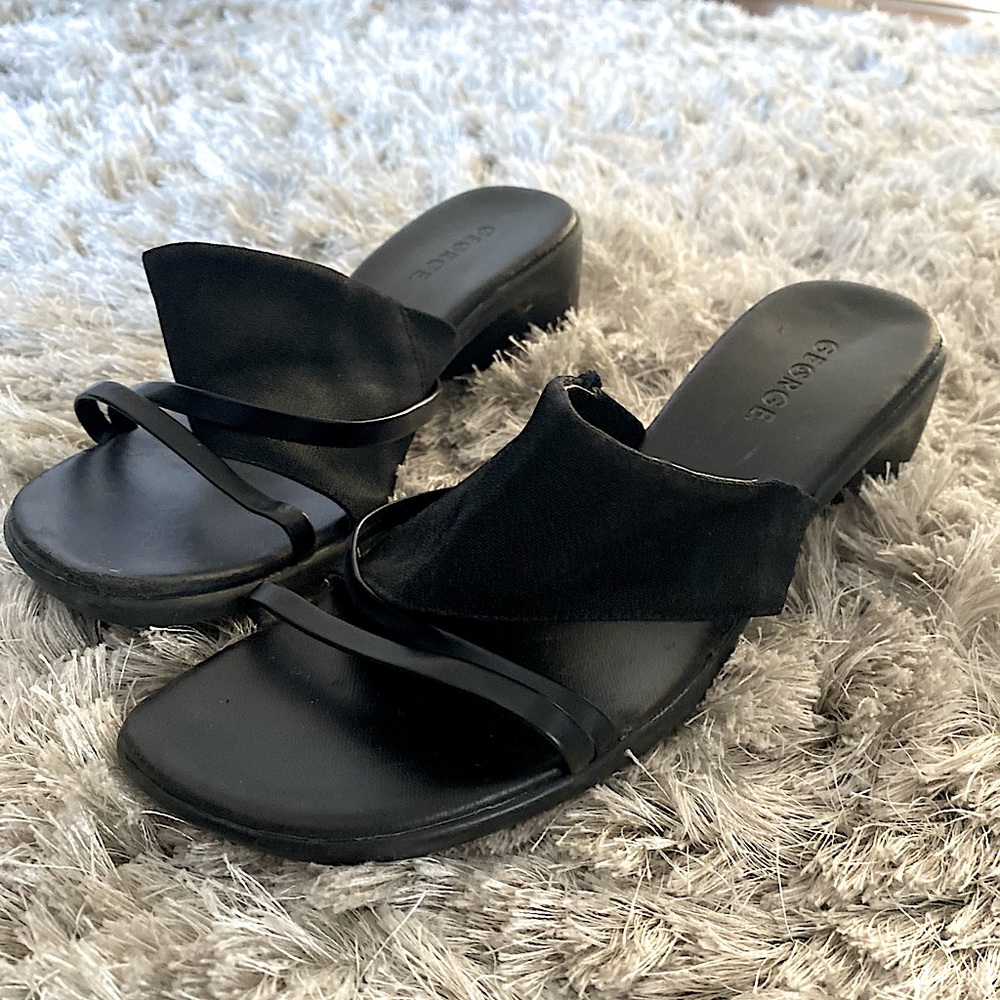 Black George Wedges - Picture 3 of 4